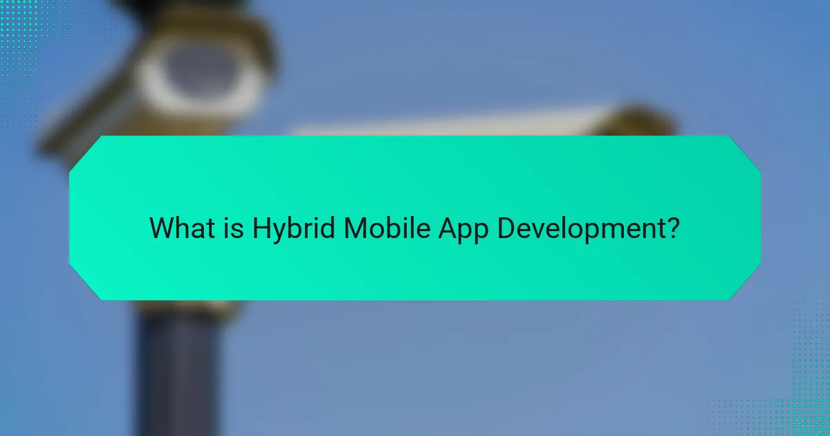 What is Hybrid Mobile App Development?